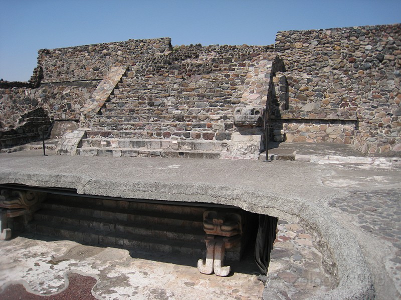 Mexico Pyramids - Mexico City 2009 0270.jpg - A trip to the Teotihuacan area of Mexico to visit the pyramids. A vast complex and a great climb to the top. This was followed by lunch in a cave, then a visit to the historical center of Mexico City. March 2009.
